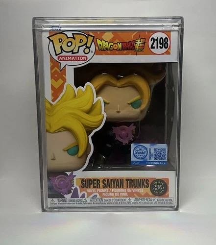 Funko Pop! Dragon Ball - Super Saiyan Trunks #2198 Glow Chase + Hard Stack