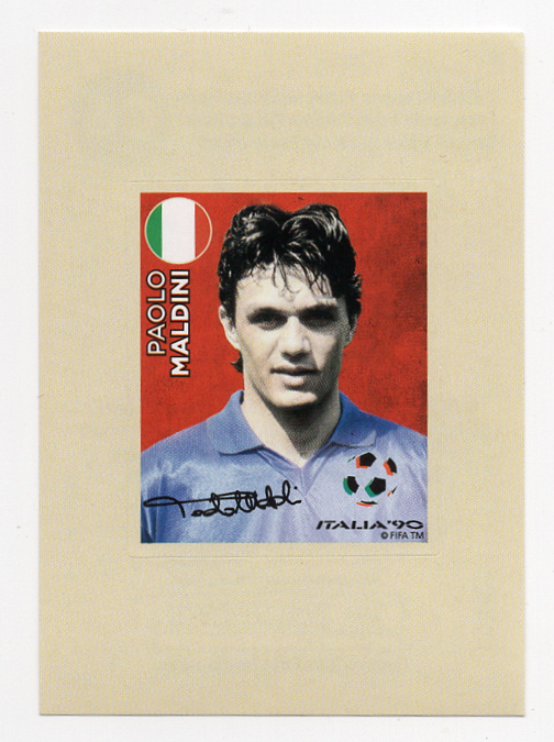 C6 Paolo Maldini Italy 1990 Panini FIFA World Cup Russia 2018