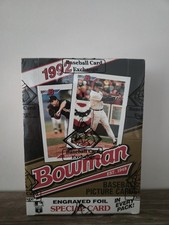 1992 BOWMAN BASEBALL WAX BOX BBCE SEALED & AUTHENTICATED FASC!! MARIANO RIVERA?