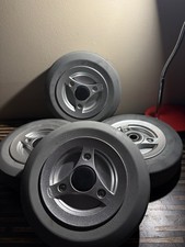 Permobil M300 Caster Wheels with bearings - Set Of 4 - Gray 200x50 8inx2in Used