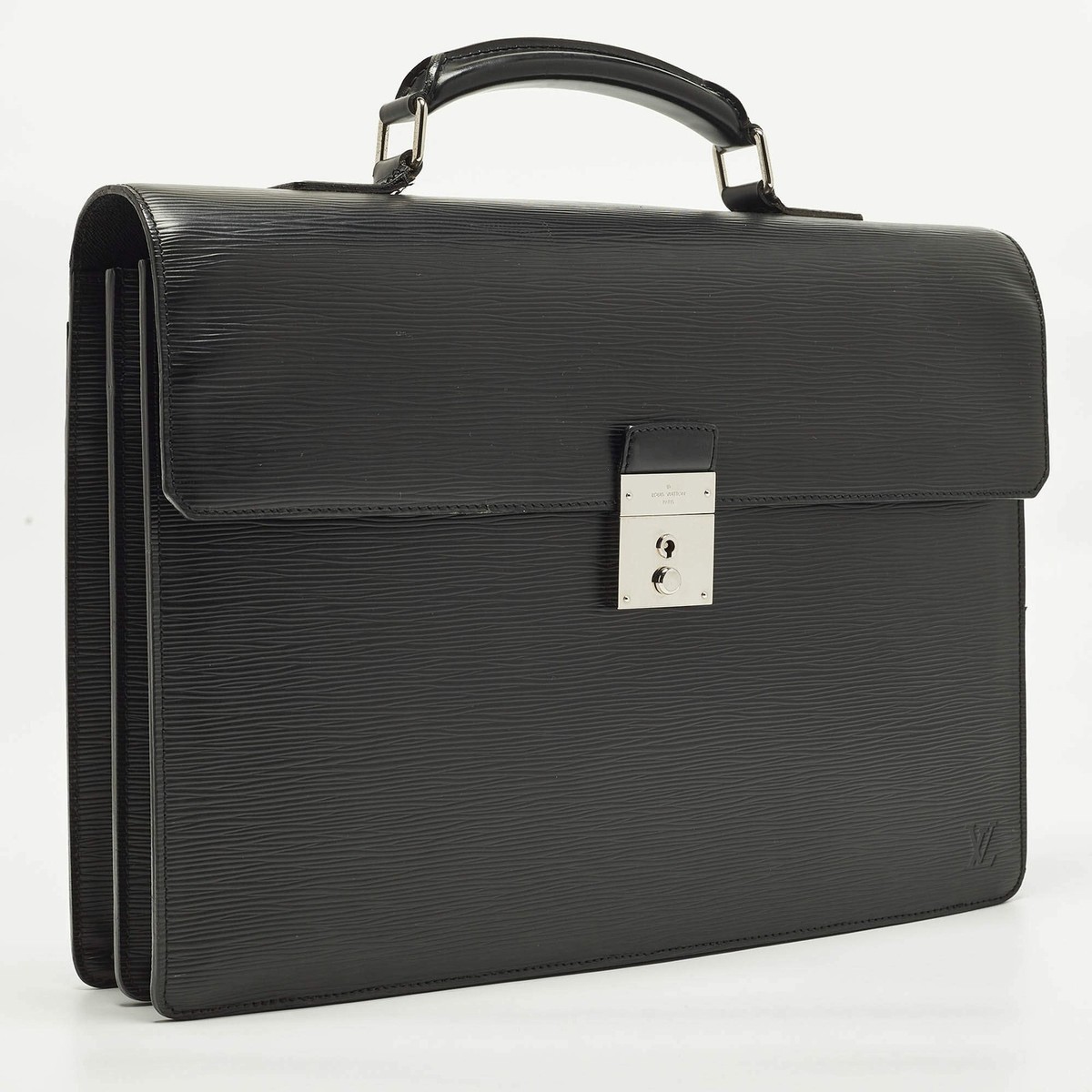 Louis Vuitton Robusto 2 Black Epi Leather Briefcase | eBay