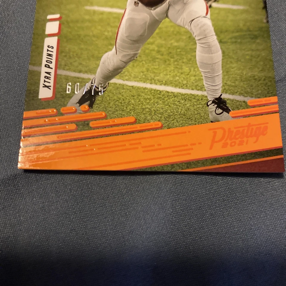 2021 Panini Prestige - Julio Jones #32 Xtra Points Premium Orange /75 - Image 2 of 3