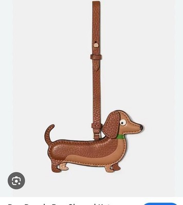 Kate Spade Dachshund Weiner Dog Doxie Bag Charm Brown