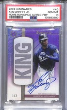 2024 Topps Luminaries Home Run Kings Purple #HRKAR-KG Ken Griffey Jr. PSA 10 GEM
