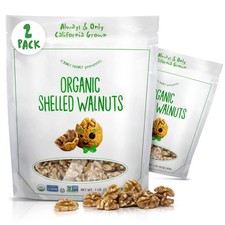 Organic Walnuts Unsalted 2 Pack 2LBS/16oz bags Natural Shelled Walnut Halves ...