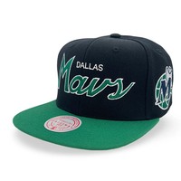 Dallas Mavericks Nba Mitchell & Ness Team Script 2.0 Snapback Hwc