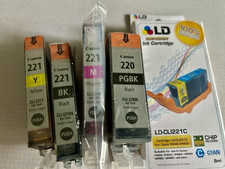 New Canon PGI-220 CLI-221 Black  Color 5PK -Ink Cartridges