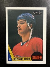 1987-88 OPC #233 Stephane Richer RC NM or Better....Montreal Canadiens