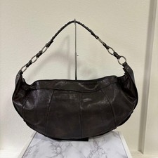 Borsa Yves Saint Laurent Mombasa in pelle marrone scuro originale