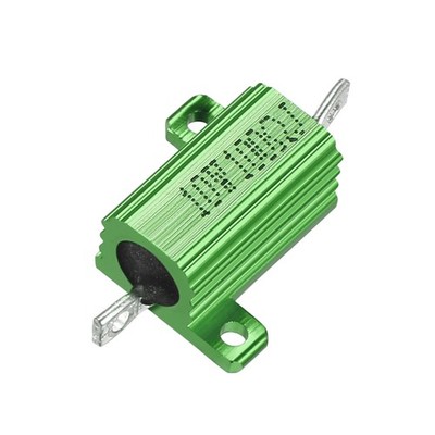 Grün Aluminiumgehäuse 10W 100 Ohm Drahtwiderstand Widerstand LED Rod 10W100RJ