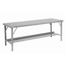 Global Industrial Heavy Duty Workbench w/ Steel Square Edge Top 84"W x 34"D Gray