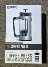 NIB ESPRO P5 French Press Coffee Maker  Large 32 Oz Dual Micro Filter System