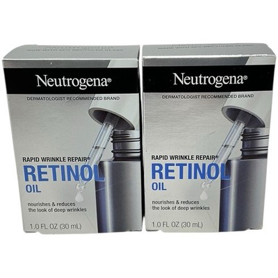 Neutrogena Rapid Wrinkle Repair Retinol Oil 1oz, 2 New Units
