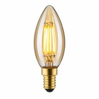 Lightme Led Filament C35 Kerze 4,5W = 37W E14 Gold 380Lm Extra Warmweiß 1800K