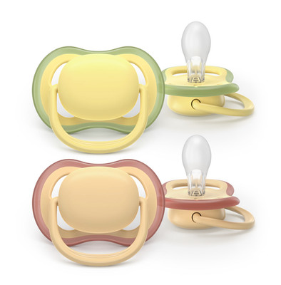 Philips Avent Schnuller ultra air 0 - 6 Monate beige & gelb