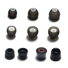 Ear Tip Replacement Set, Compatible with Most Popular in-Ear White/Grey