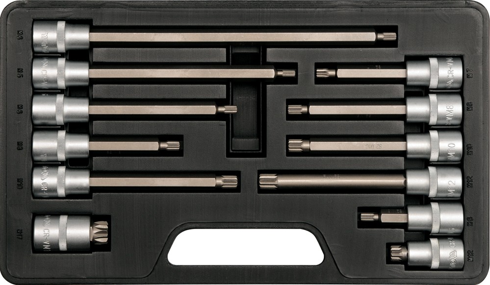 Clés Spline 1/2 YATO en acier Cr-V forgé pour mécanique de précision