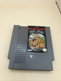 oval seal Joe & Mac complete in box nintendo nes factory MINT