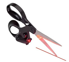 Professional Laser Guided Scissors- for Fabric,Paper, Crafts Ergonomic Handle