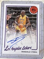 Topps Shaquille O'Neal Los Angeles Lakers 2025-26 Autographed 80B2-SO Card
