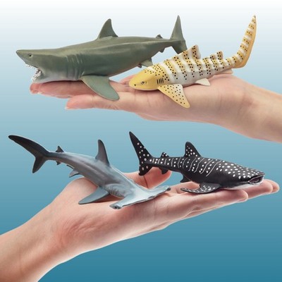 Toymany 6-pcs Shark Animal Figurine Toy Set Gift Kids Children Toddlers