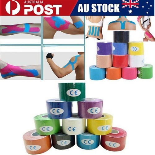 2X ROLLS 5M SPORTS PAINRELIEF TAPE SPORT TAPES MUSCLE TAPE ELASTIC