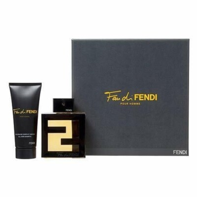 Fan di Fendi pour Homme by Fendi 2 pc set men(3.3oz EDT spray & 3.3oz S/Gel)