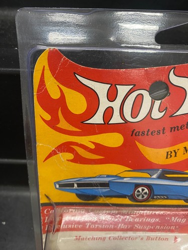 Vintage Hot Wheels Redline Green Mercedez Benz MOC MIP Blister Pack - Picture 2 of 13