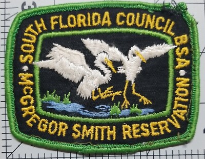 VTG BSA   SOUTH FLORIDA COUNCIL McGREGOR SMITH RESERVATION  PATCH WITH DAMAGE