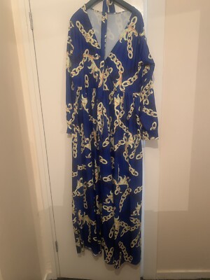 Ladies Elegant Pink Maxi Dress Size 16 UK