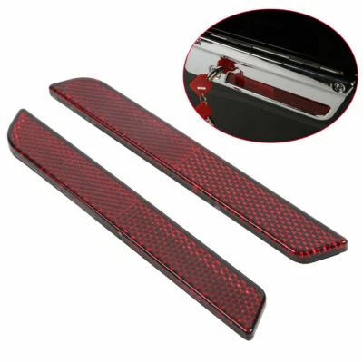 2X Rot Satteltaschen Reflektor Rückstrahler Für Harley Street Glide 1993-2013 #P - Bild 1 von 4