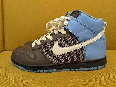 Nike W's Dunk High Blue Tweed Brown Women's Size Men's