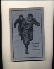 Football Notes by Knute Rockne book complete em rare!