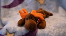 Ty 1993 Beanie Babies Chocolate the Moose Very Rare - With Tag Error PVC Retired