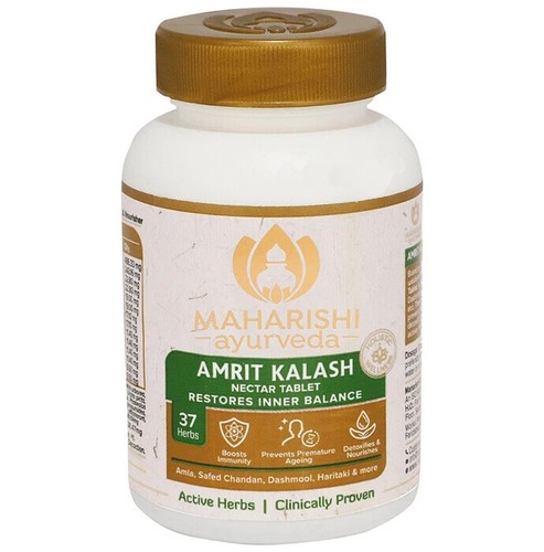 Maharishi Amrit Kalash Nectar MAK4 Sugar Free 60 Tablet 1000mg | Free Shipping - 第 1/6 張圖片