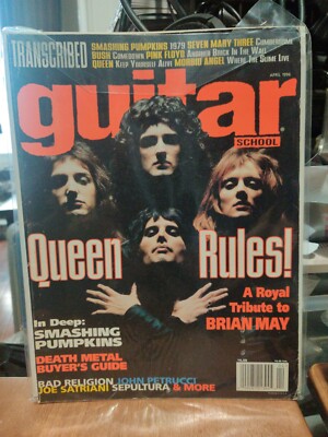 Guitar School Magazine April 1996 Queen Brian May