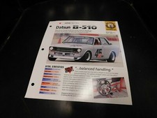 1967-1973 Datsun B-510 B510 Spec Sheet Brochure Photo Poster 68 69 70 71 72