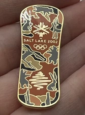 2002 Salt Lake City  Evolution Ski Co Snowboard Pin Mascots Collectible