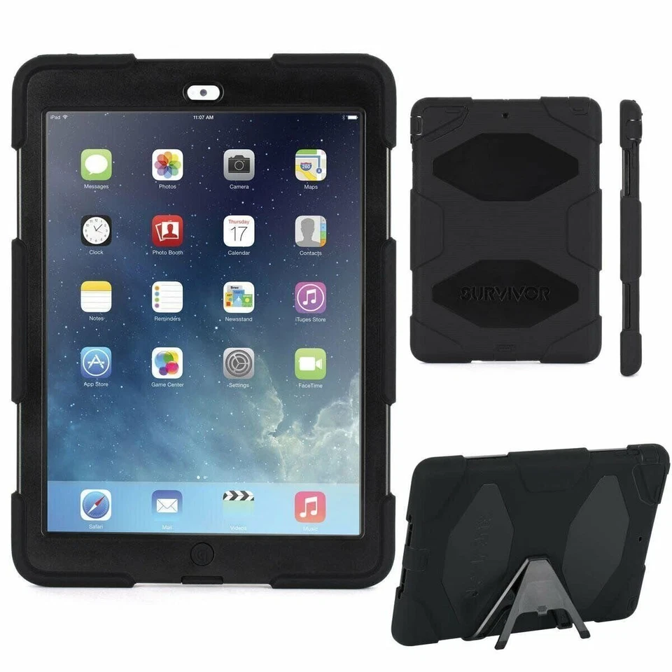 FUNDA GRIFFIN SURVIVAL TODO TERRENO PARA APPLE IPAD AIR - NEGRA (GB36307) Foto 3 de 3