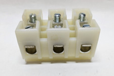 Bussmann Eaton NC3-WH DIN Rail Terminal Block...