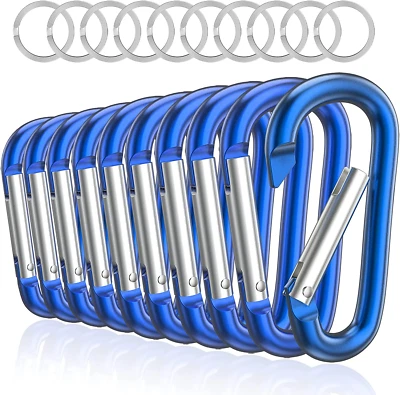 3" Aluminium Karabiner D-Ring - Karabinerhaken Clips Mit Federschnapphaken Für S