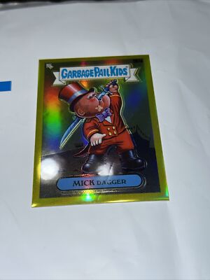 2022 Garbage Pail Kids Chrome Series 5 Base Yellow 167a MICK Dagger 115 ...