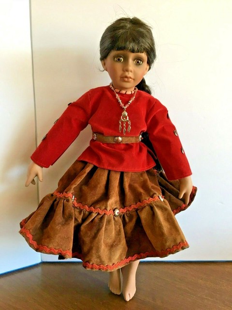 native american porcelain collectible dolls