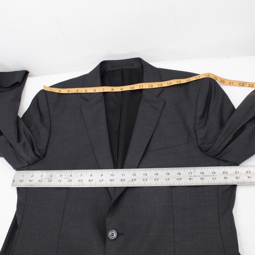 Versace Collection Sport Coat Mens 42 Wool Blend Single Breasted Two Button gray - Picture 9 of 14