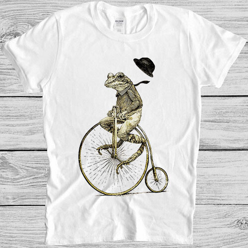 T-Shirt Radfahren Frosch Penny Furz lustig Meme Retro Vintage Geschenk lustig 7080 - Bild 1 von 2