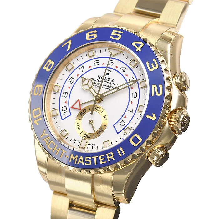 Yacht-Master II Yellow Gold Ceramic Bezel 44mm Automatic Watch 116688 | eBay