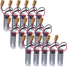 15Pcs Toshiba ER6V/3.6V ER6VC119A ER6VC119B 2400mAh PLC Battery with Brown Plug