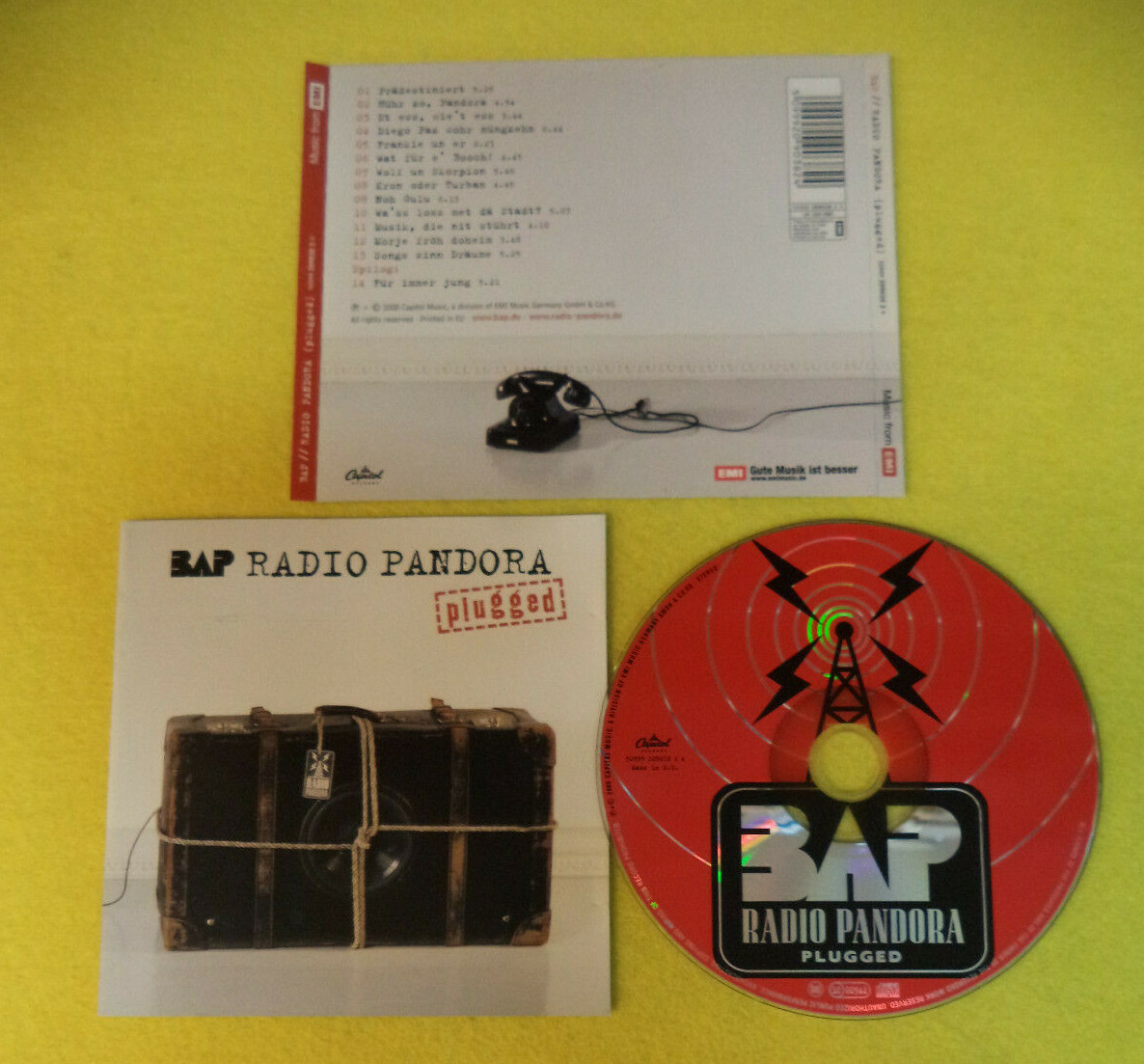 CD BAP Radio Pandora Plugged 2008 Europe EMI 509992090382 no lp dvd mc vhs (CI6)
