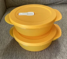 Brand New TUPPERWARE CRYSTALWAVE PLUS SMALL ROUND CONTAINER Lunch Bowl 2.25 Cup