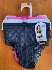 Smart & Sexy Women’s Cheeky Lace Panties 3 Pack Size XS NWT